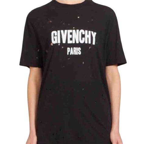 givenchy women tshirt|Givenchy top with holes.